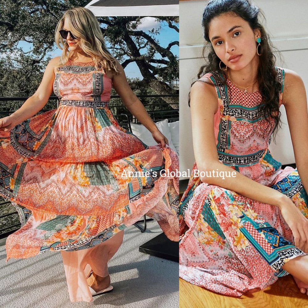 NWT ANTHROPOLOGIE Alessandra Beaded Maxi Dress HTF - Picture 4 of 15
